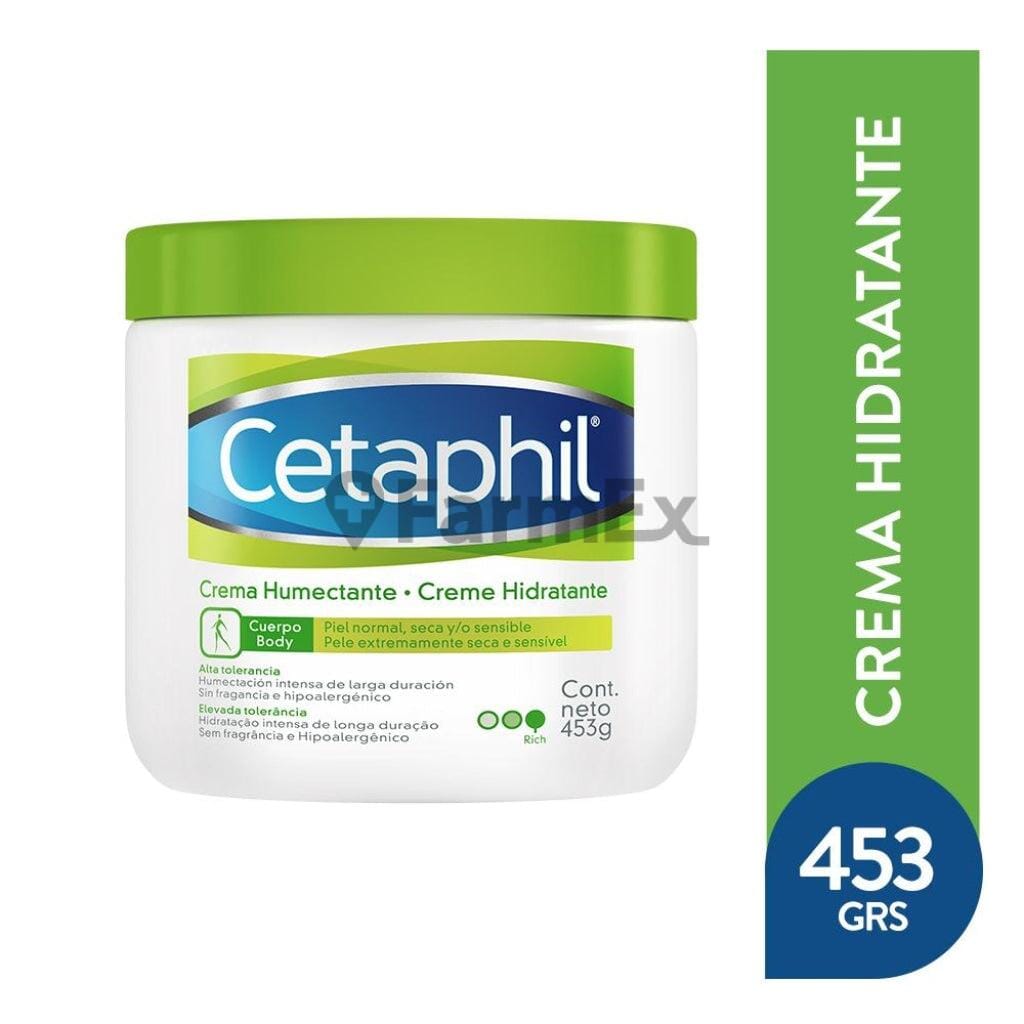 Cetaphil Crema Hidratante "Piel Normal, Seca y/o Sensible" x 453 g Farmex-VidaTres-Persistente